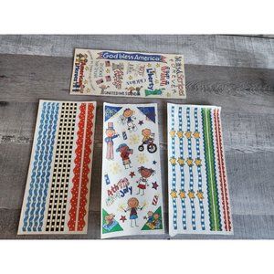 Jumbo Sticker Sheets - MAMBI 4th of July Fireworks Scrapbooking NEW Retired #39